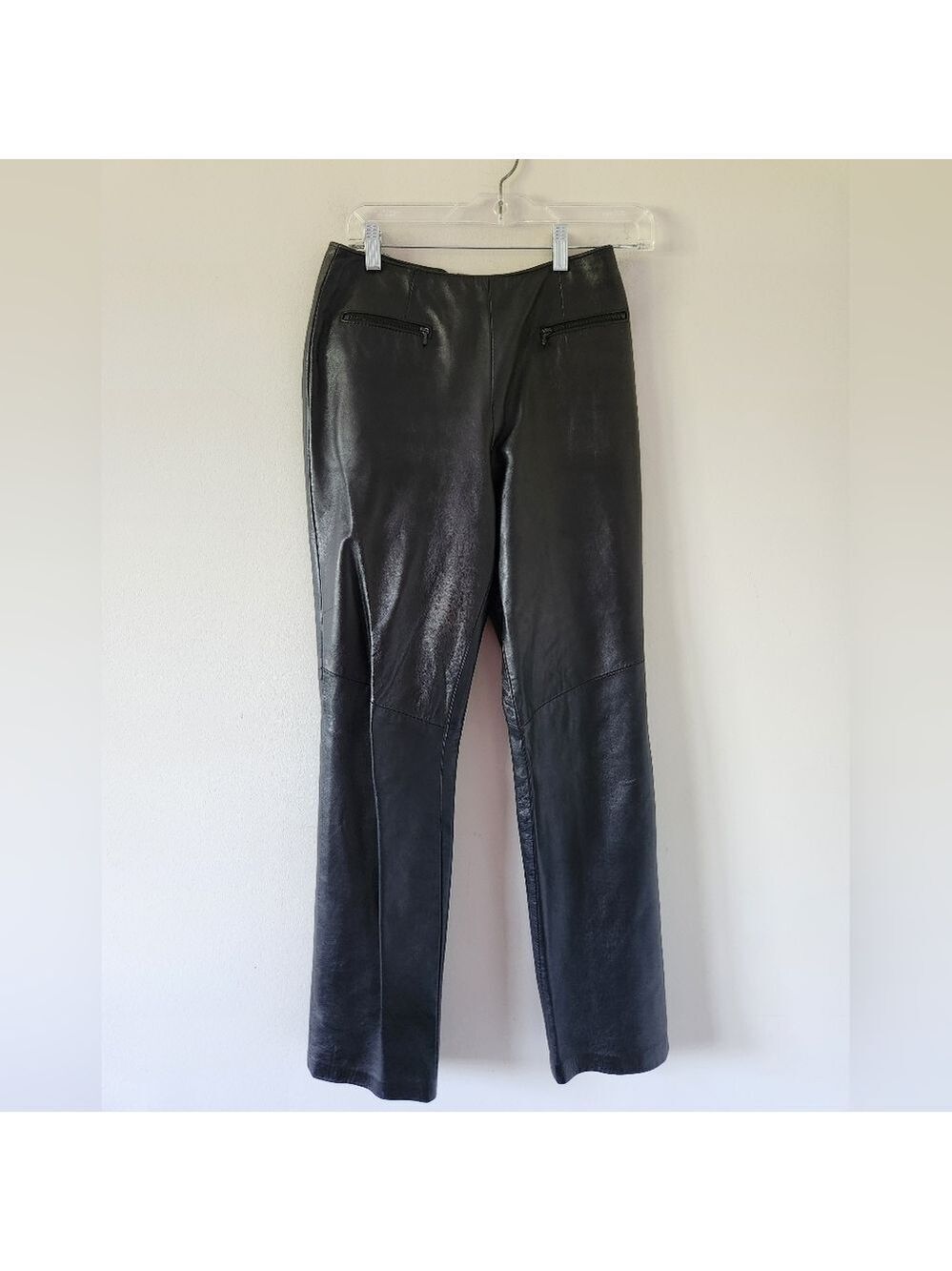 DANIER | Black Leather Pants sz 4